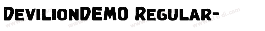 DevilionDEMO Regular字体转换 DevilionDEMO Regular字体转换